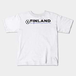 Finland Football Soccer Fan Design Kids T-Shirt